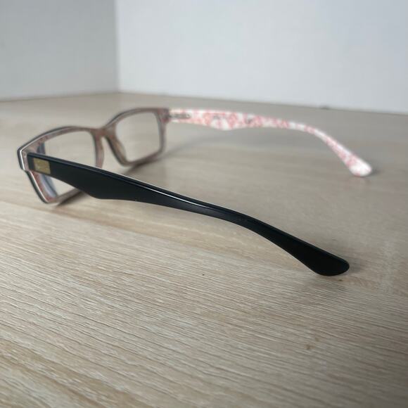 Ray-Ban RB5206 5014 Eyeglasses Black White Red Frames Only 52-18-140 - Picture 7 of 9